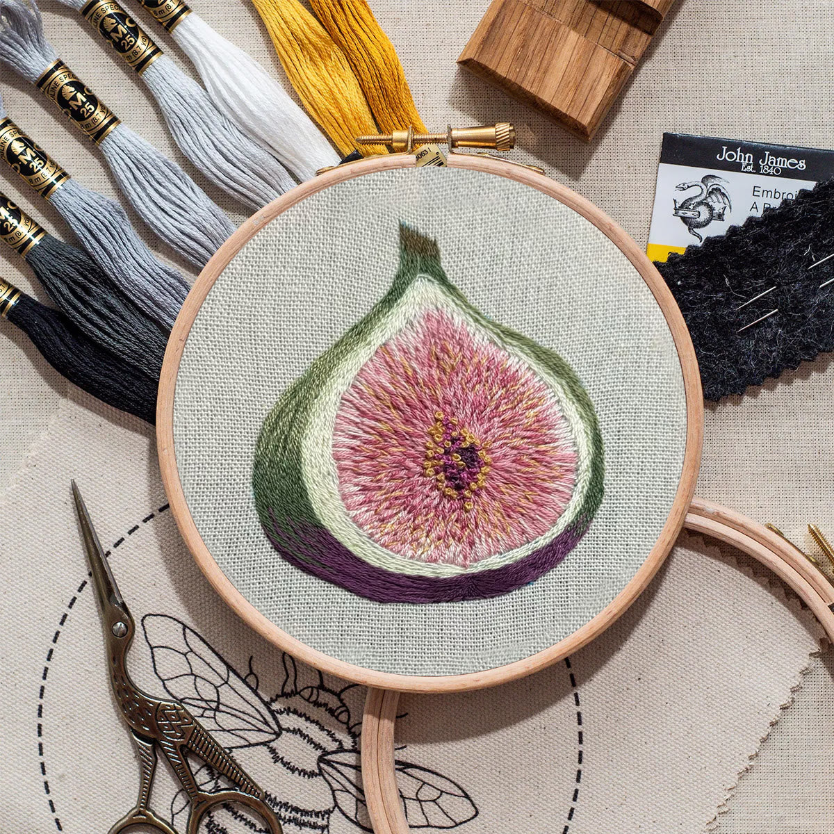 Rubbyoo Embroidery Kit- Fig