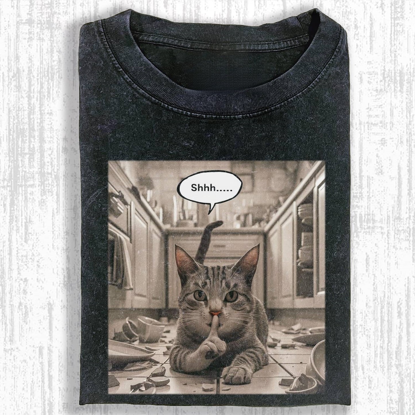 FUNNY CAT MEME ICON T-SHIRT