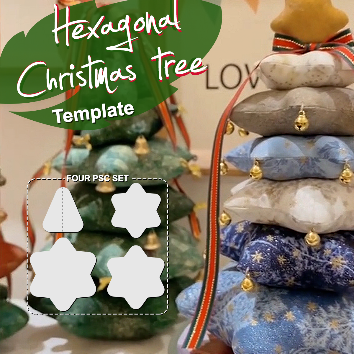 Christmas tree template(4PCS)