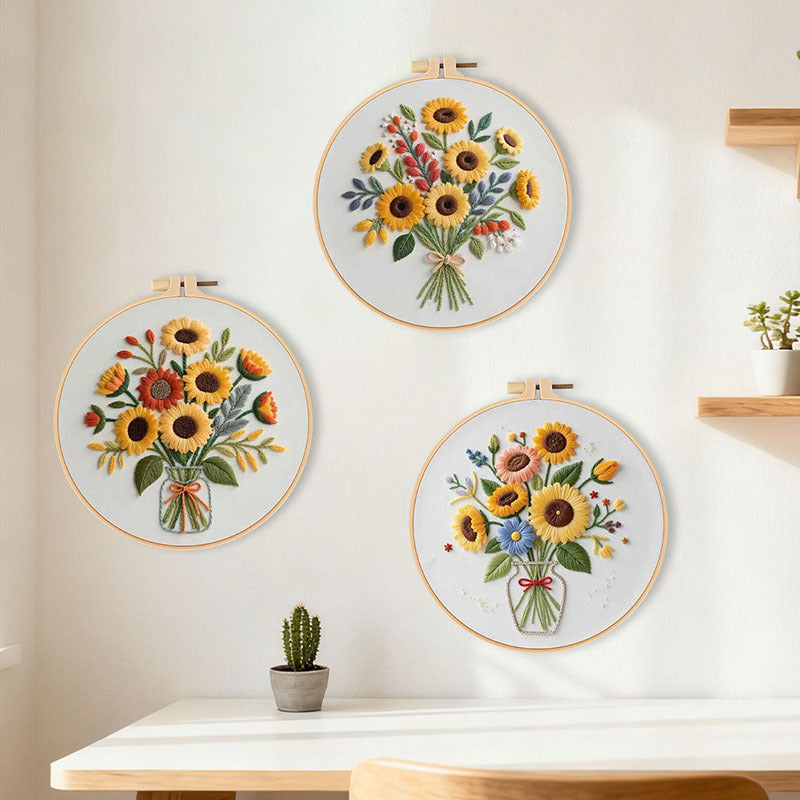 Sunflower Sunshine - Themed DIY Embroidery Kits