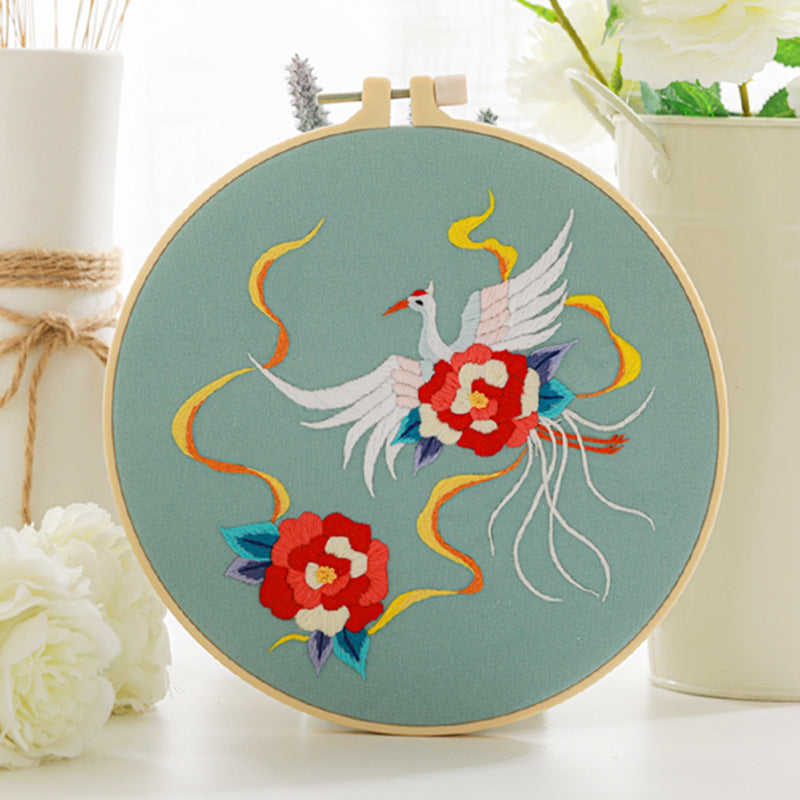 Flowers and birds -Themed DIY Embroidery Kits