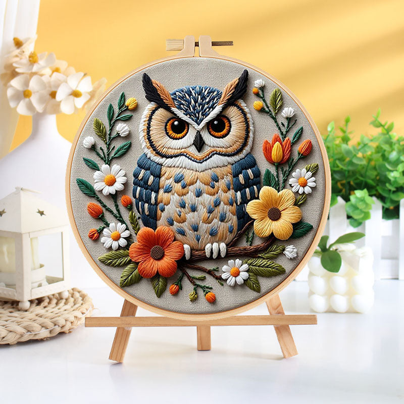 Woodland Owl Embroidery Kit