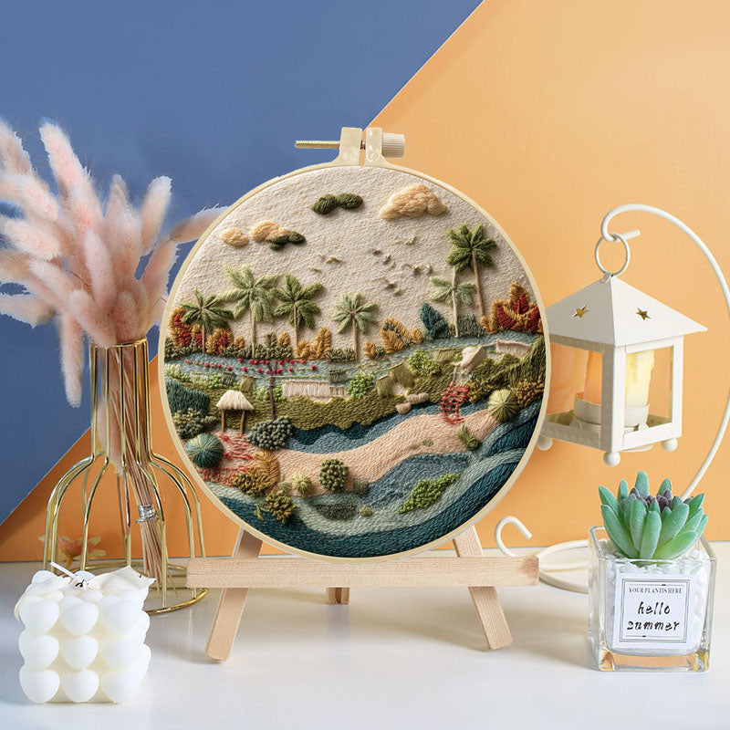 Coastal Scenery Embroidery Kit