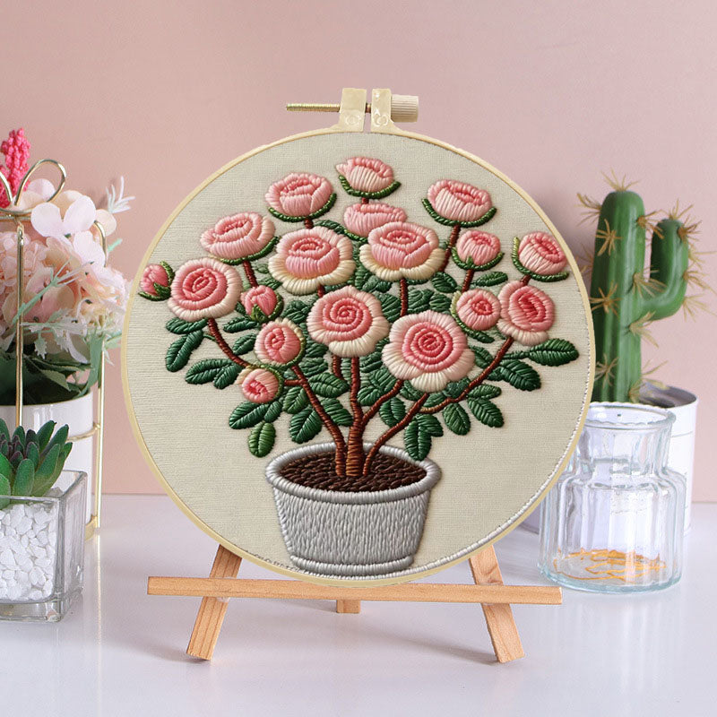 Bloom And Potted Embroidery Kit