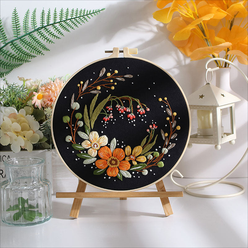 Midnight Bloom - Themed DIY Embroidery Kits