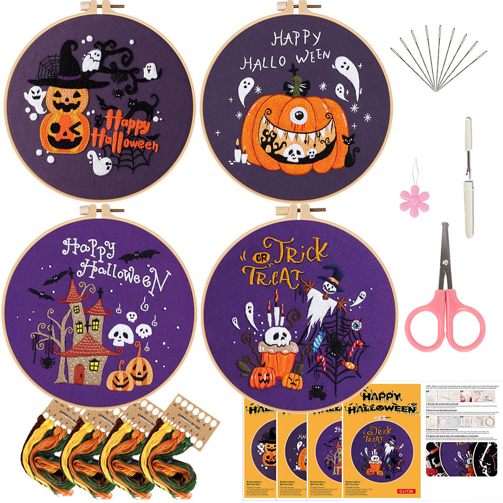 Happy Halloween - Themed DIY Embroidery Kits