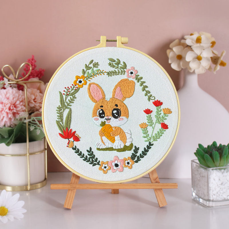 Woodland Critters And Autumn Embroidery Kit