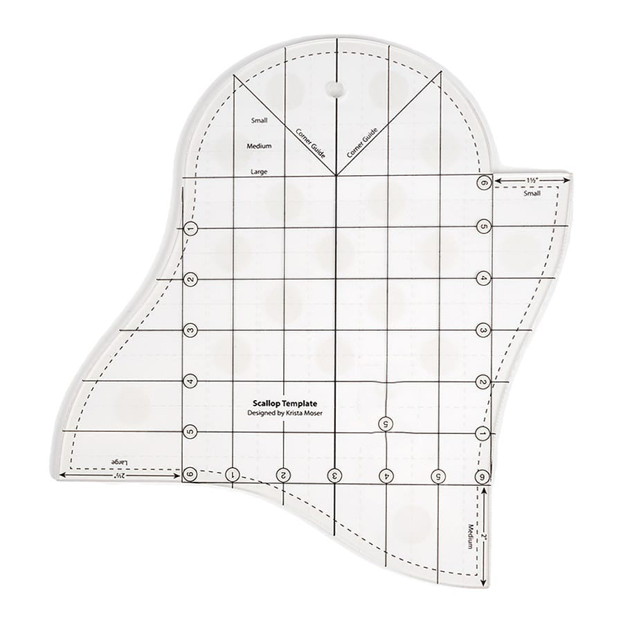 Creative Scallop Quilting Cutting Template