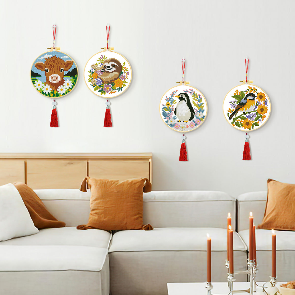 Cute Animal Friends Embroidery Kit