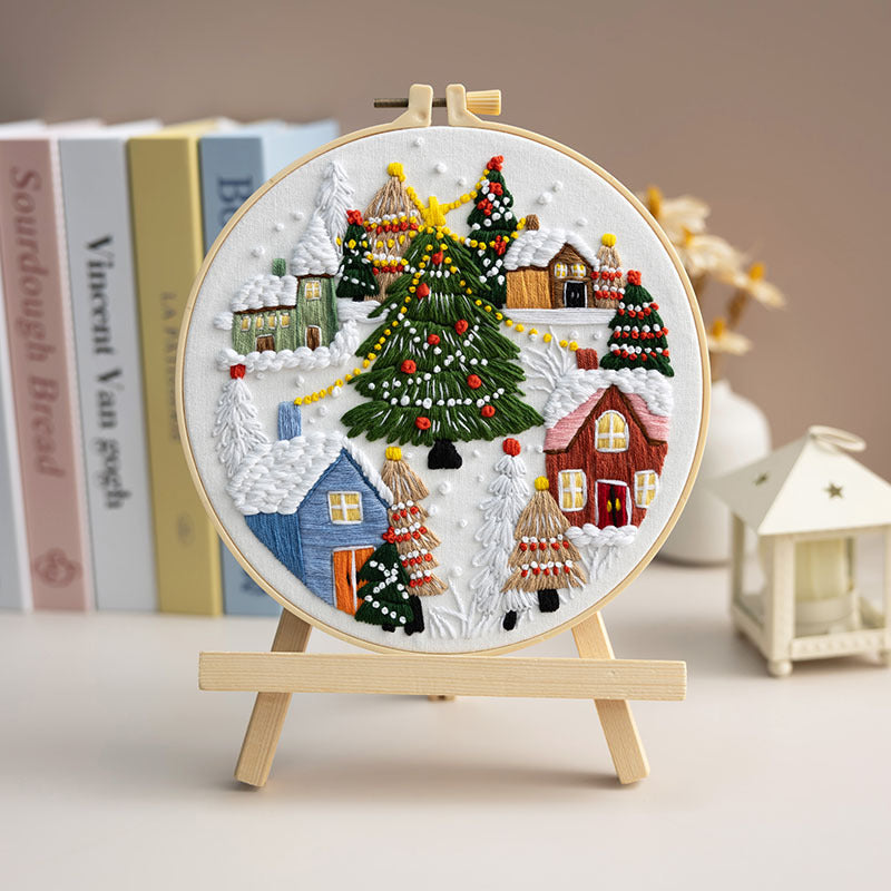 Winterscape -Themed DIY Embroidery Kits
