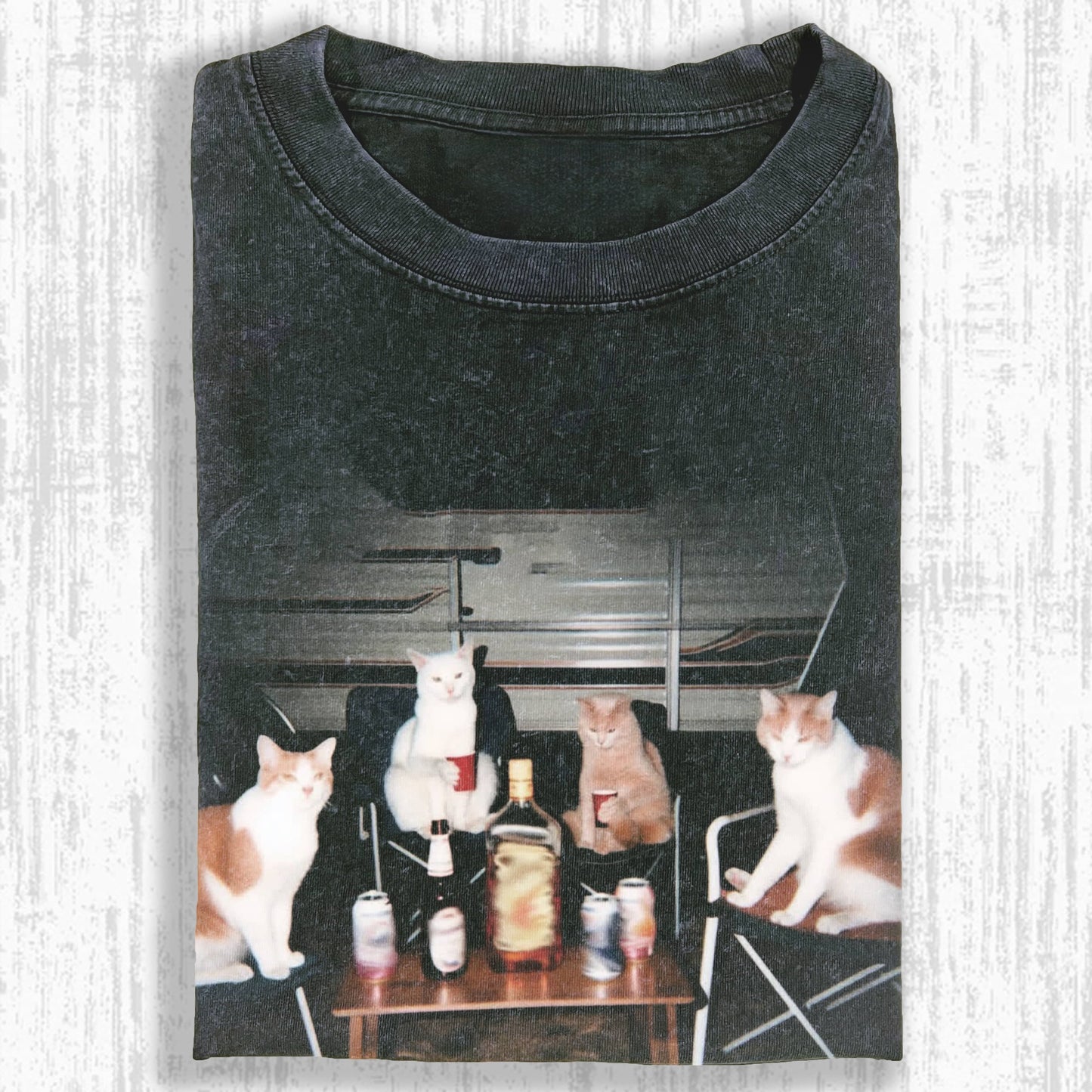 Wacky Cats Drinking & Partying T-shirt