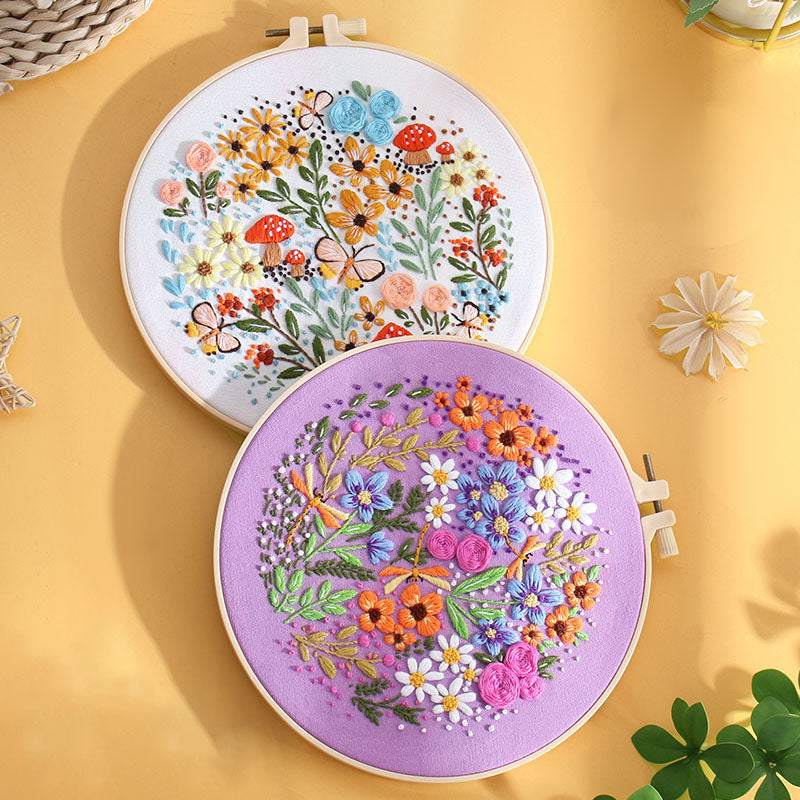 Blooming Garden -Themed DIY Embroidery Kits