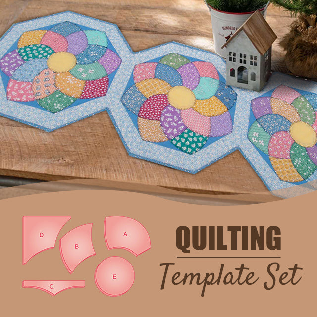 Dahlia Quilt Book & Template Set - 5PCS (With Instructions)