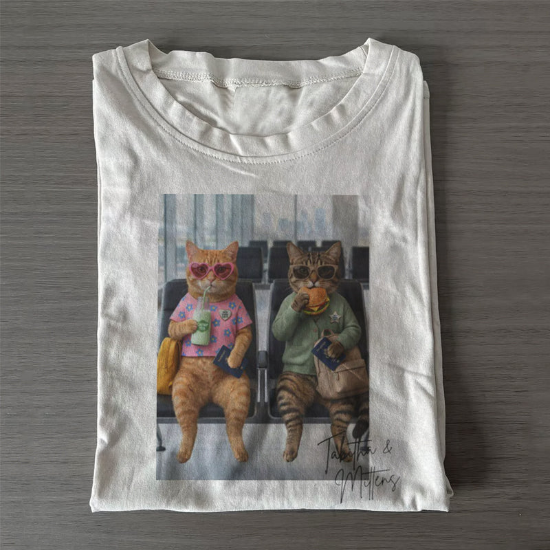 Tabitha & Mittens 'Hey Cool Cats' T-shirt