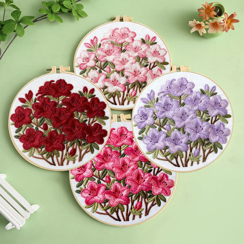 Azalea Blossom Embroidery Kit