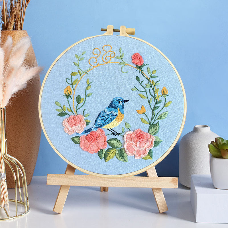 Whimsical Feathered Friends Embroidery Kit