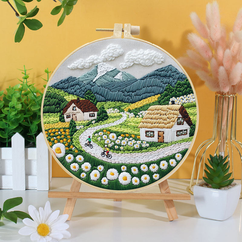 Mountain Village Embroidery Kit