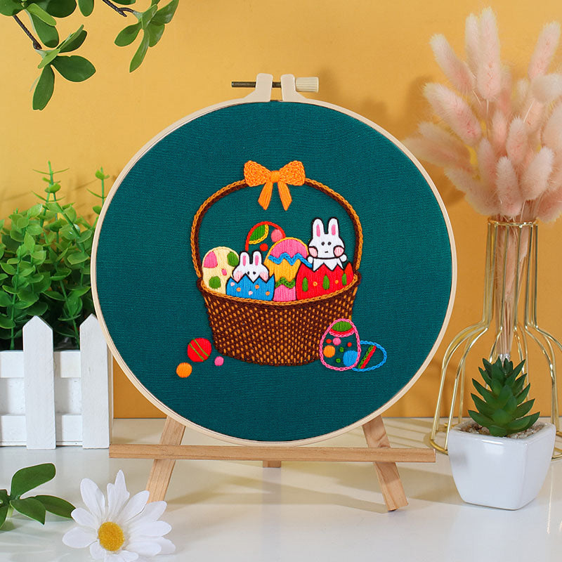 Easter Bunny Embroidery Kit: Craft Your Spring-Inspired Masterpiece