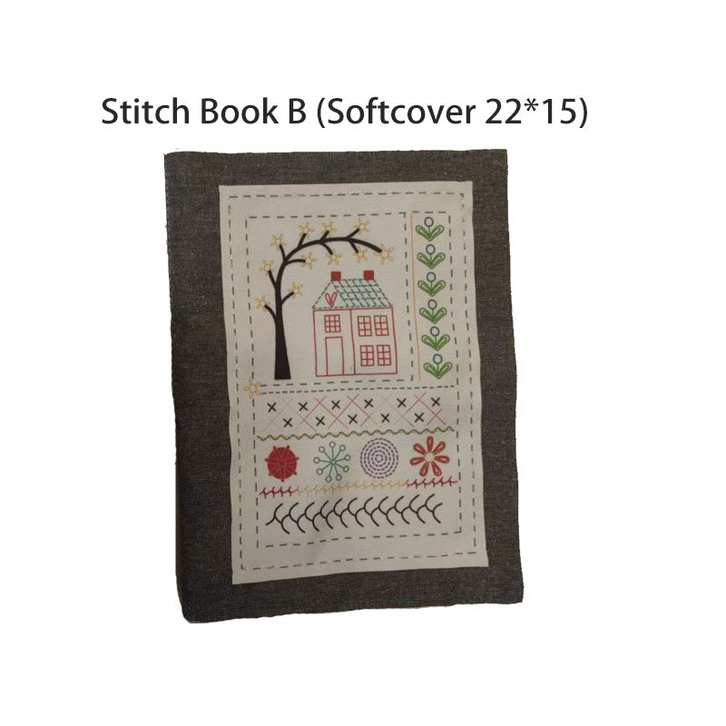 All-in-One Embroidery Starter Kit | Complete Craft Set with Threads, Tools and Stitch Sampler Book for Beginners