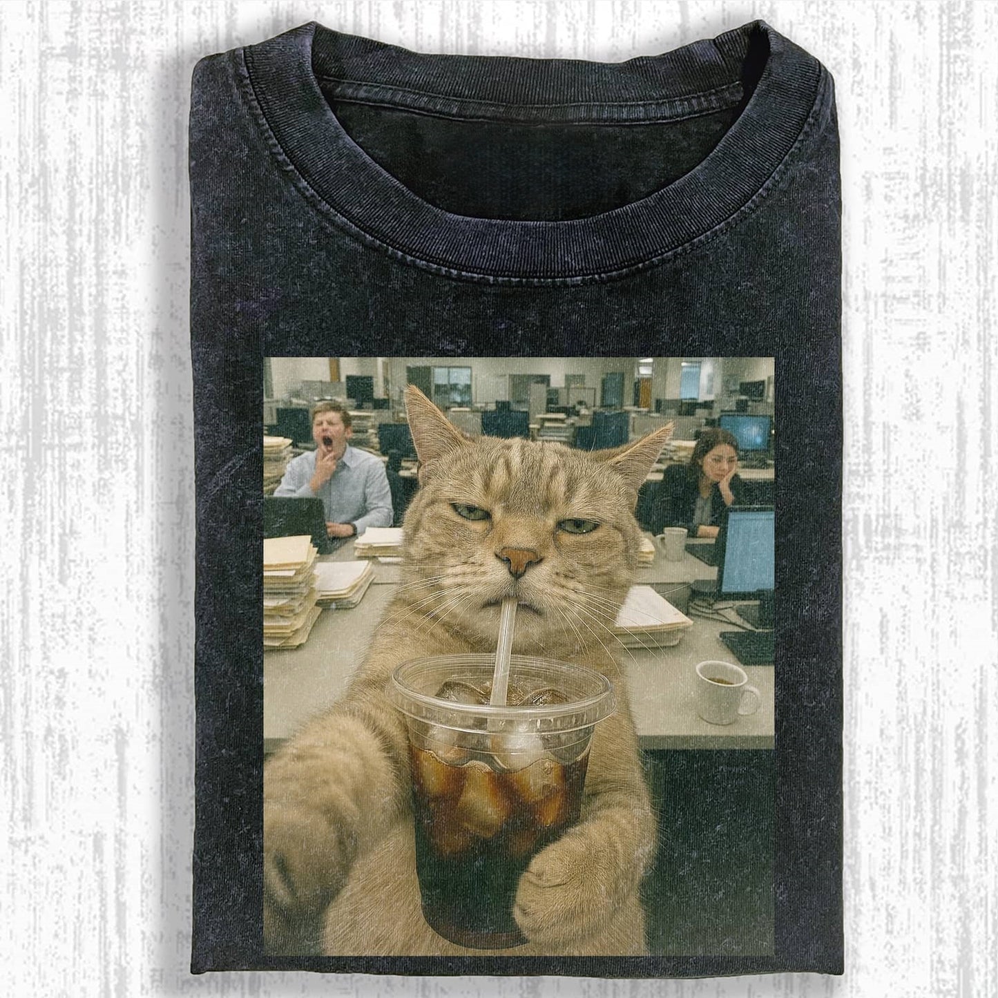 FUNNY CAT MEME ICON PFP T-SHIRT