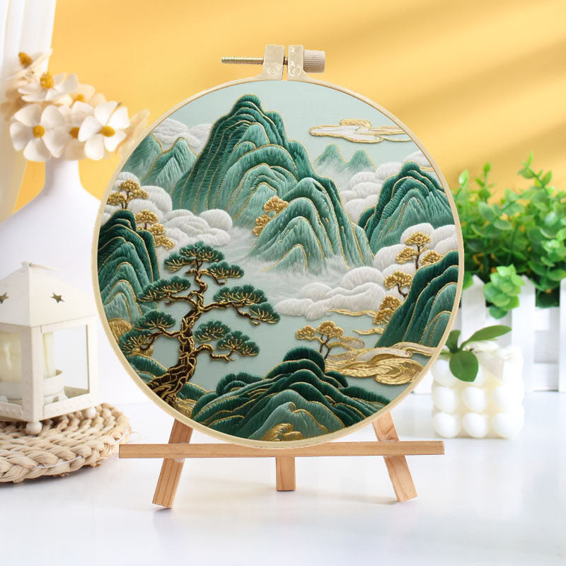 Oriental Mountain Embroidery Kit