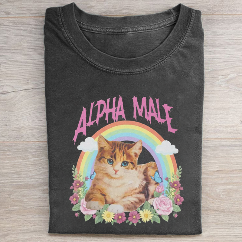 Alpha Male Funny Kitten T-shirt