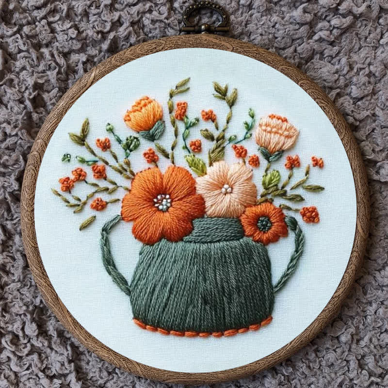 Rubbyoo Embroidery Kit - Tea Leaves