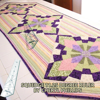 Art Ruler Squedge 11.25° 、15°、 22.5° Template-- With Instructions