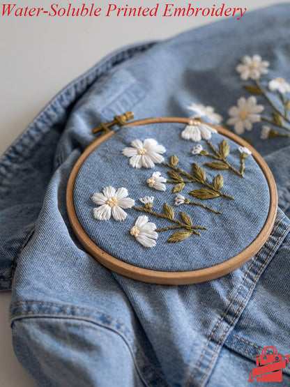 DIY Water-Soluble Printed Denim Large And Small Embroidery