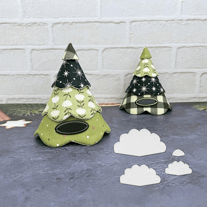 Tabletop Christmas Tree Sewing Template Ruler Set-With Instructions