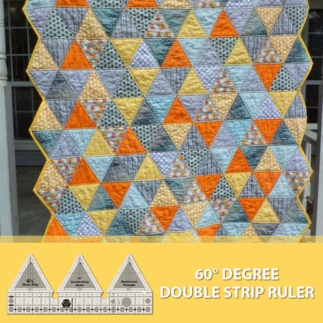 60° Degree Double Strip Ruler - With Instructions