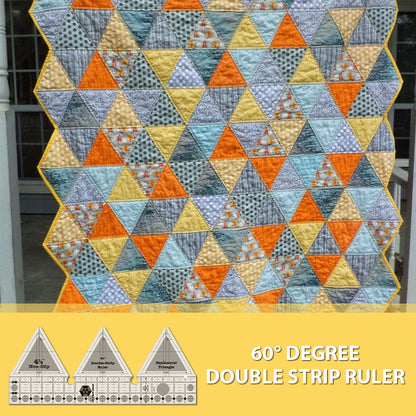 60° Degree Double Strip Ruler - With Instructions