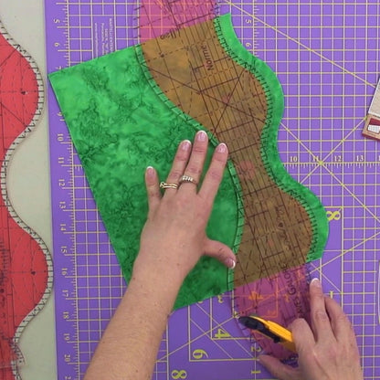 Quilt Applique - Curves Rotary Cutting Templates With Instructions