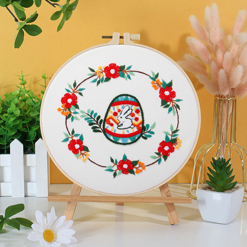 Easter Bunny Embroidery Kit: Craft Your Spring-Inspired Masterpiece