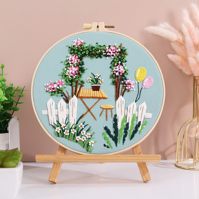 Cozy Courtyard - Themed DIY Embroidery Kits