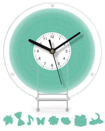 DIY Acrylic Puzzle Clock Kit - Fresh Green