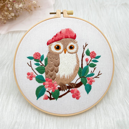Whimsical Owl - Themed DIY Embroidery Kits