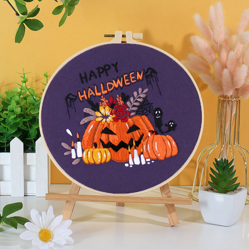 Halloween Delight Embroidery Kit: Create Spooky Masterpieces