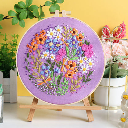 Floral Paradise Embroidery Kit: Create Your Blossoming Masterpiece