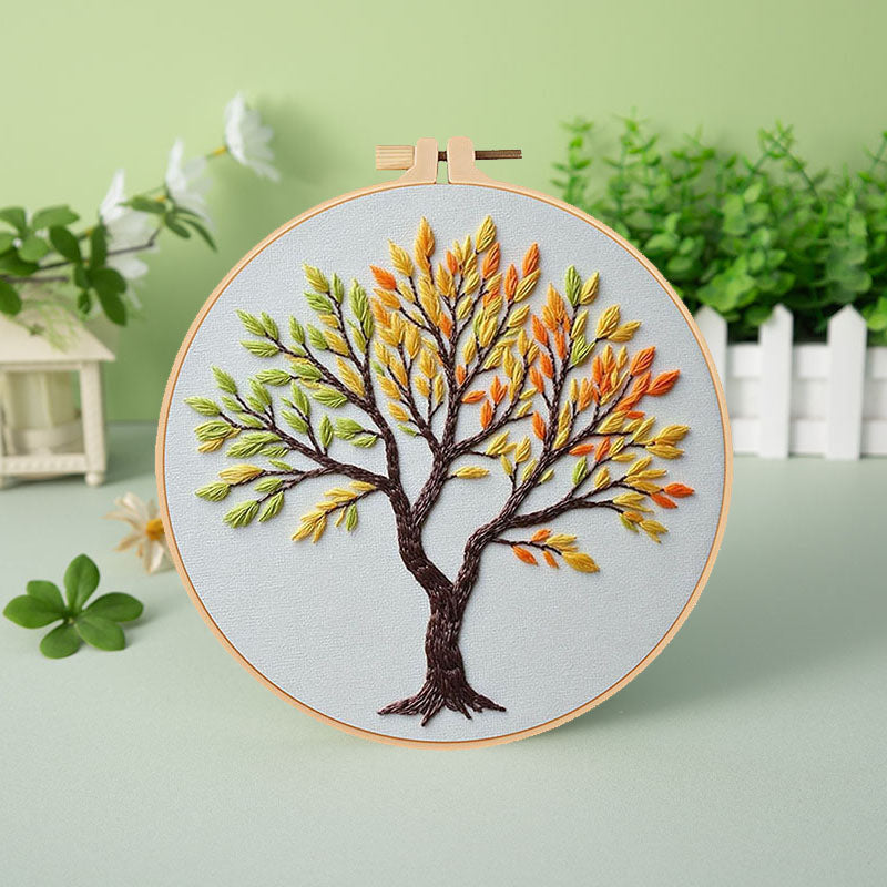 Seasonal Tree - Themed DIY Embroidery Kits