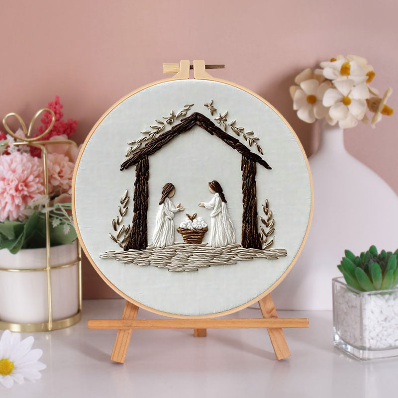 Holy Nativity Embroidery Kit