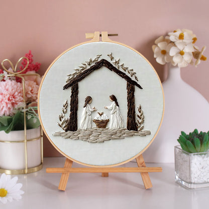 Holy Nativity Embroidery Kit