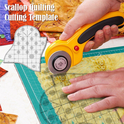 Creative Scallop Quilting Cutting Template