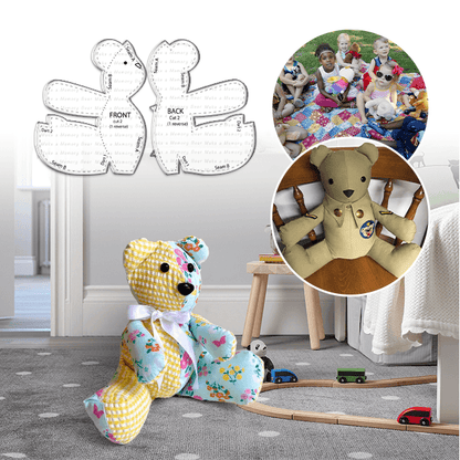 Simple Memory Bear Template Set - With Instructions