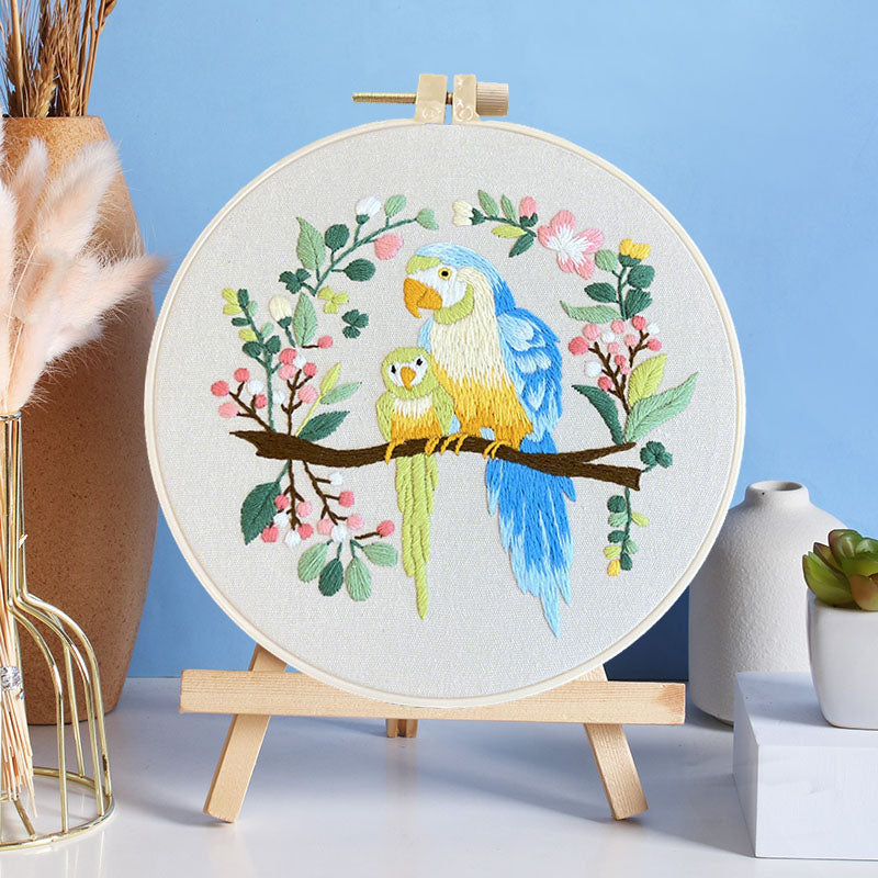 Whimsical Feathered Friends Embroidery Kit