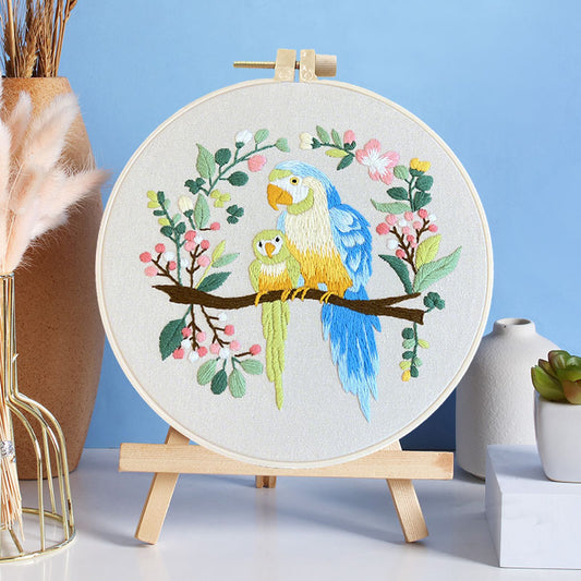Whimsical Feathered Friends Embroidery Kit