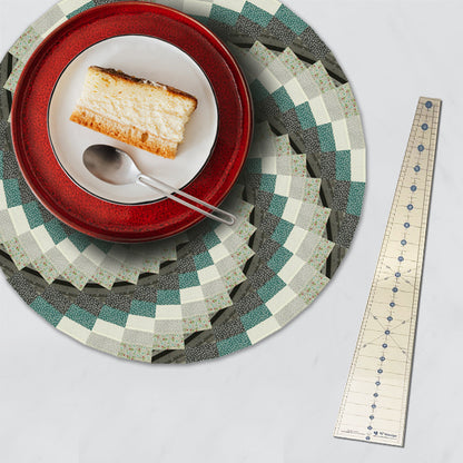 Spicy Spiral Table Runner Quilting Template Ruler