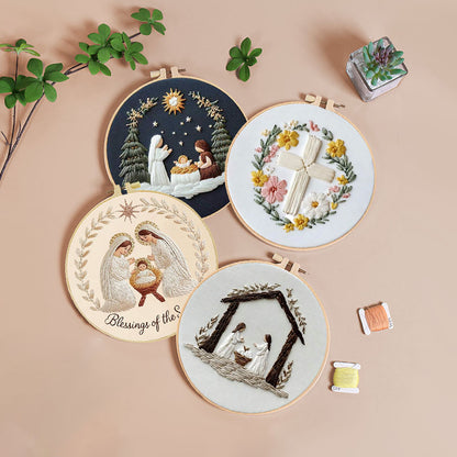 Holy Nativity Embroidery Kit