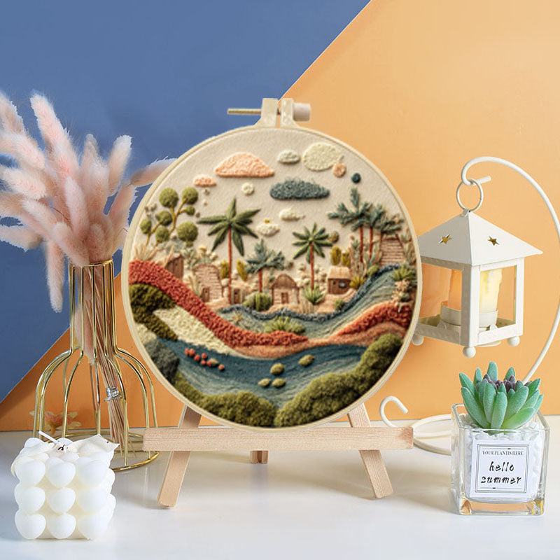 Coastal Scenery Embroidery Kit