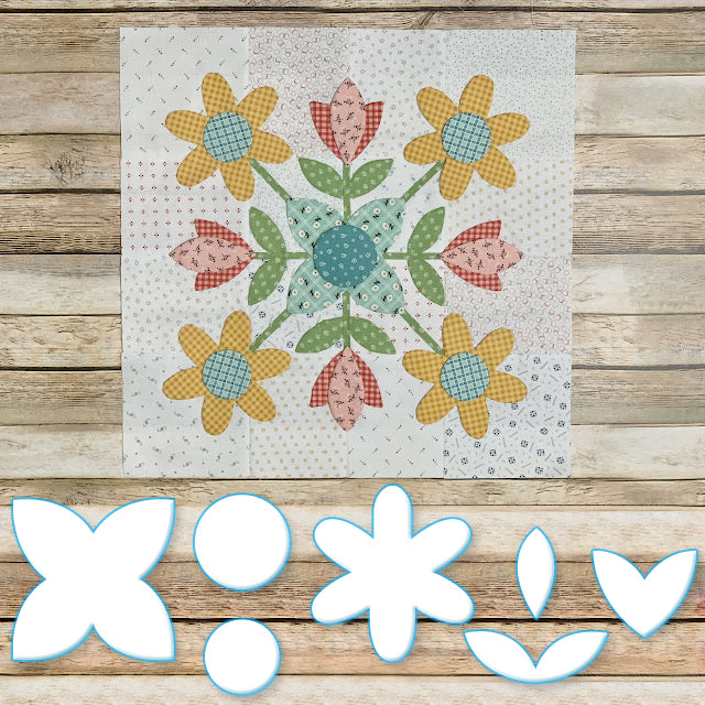 Prairie Meadow Sew Template Set - (With Instructions)